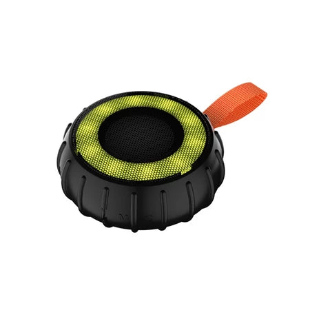 Caixa De Som À Prova D'agua Rádio Fm Luz Led Kapbom Ka-8556