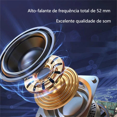 Caixa De Som À Prova D'agua Rádio Fm Luz Led Kapbom Ka-8556