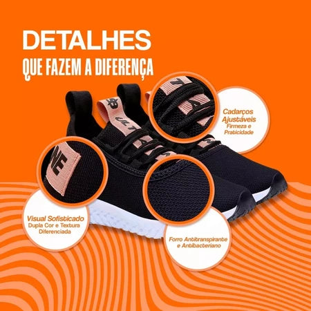 Tenis Feminino Para Caminhada De Academia Polo Ultrabone Esportivo