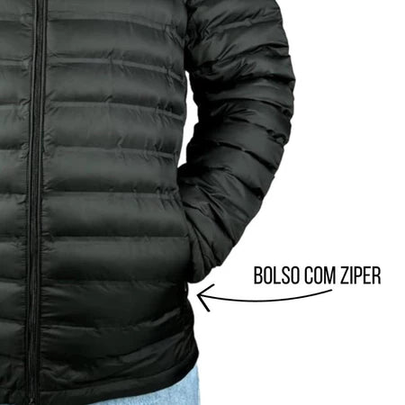 Jaqueta Puffer Bobojaco Corta Vento Nylon Frio Reforçada