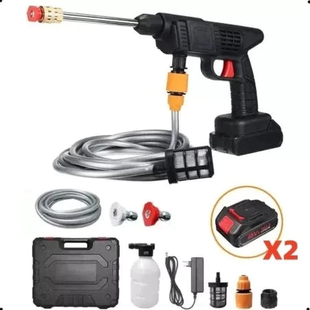 Lavadora de alta pressão profissional portátil sem fio de dupla voltagem, 110 V e 220 V, com um par de baterias de 48 V