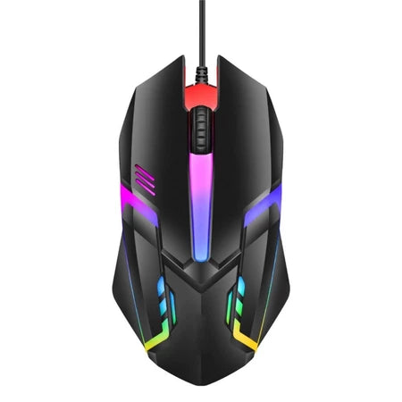Kit Teclado Semi Mecânico + Mouse Gamer 3200dpi Rgb Led M300
