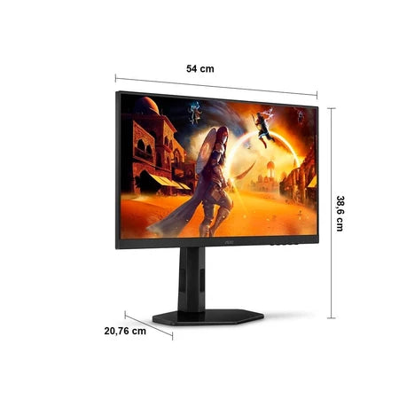 Monitor Gamer AOC 23,8 24G4/P 180Hz tela Widescreen IPS, Full HD, tempo de resposta 0,5ms - Preto