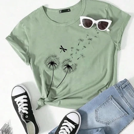 Camisetas Lindas T-shirts Estampadas Femininas Blusas