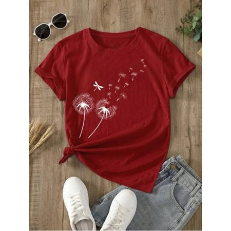 Camisetas Lindas T-shirts Estampadas Femininas Blusas