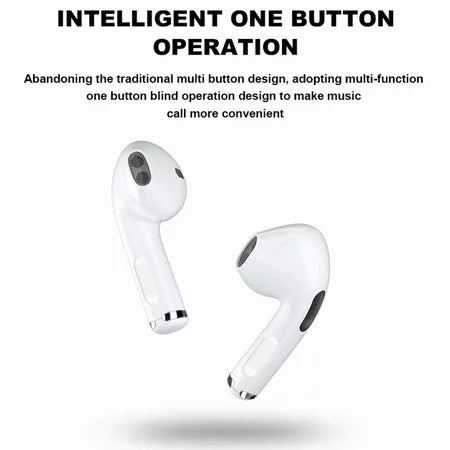 Pro 4 Fones De Ouvido TWS Sem Fio Bluetooth Mini Fone Esportes Baixo Alta Fidelidade Sons Estéreo Jogos Redução Ruído