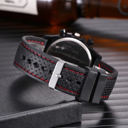 Relógio Esportivo Masculino Resistente À Água , Leve , Pulseira De Silicone , Digital , Presente