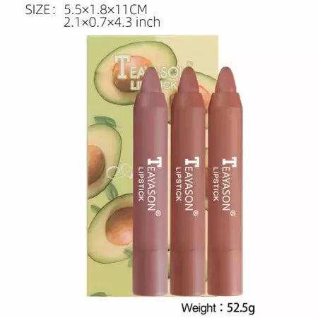 Conjunto De Batom De Longa Duração Com 3 Pacotes : Copo Antiaderente , Brilho Labial Hidratante , Tons Nus